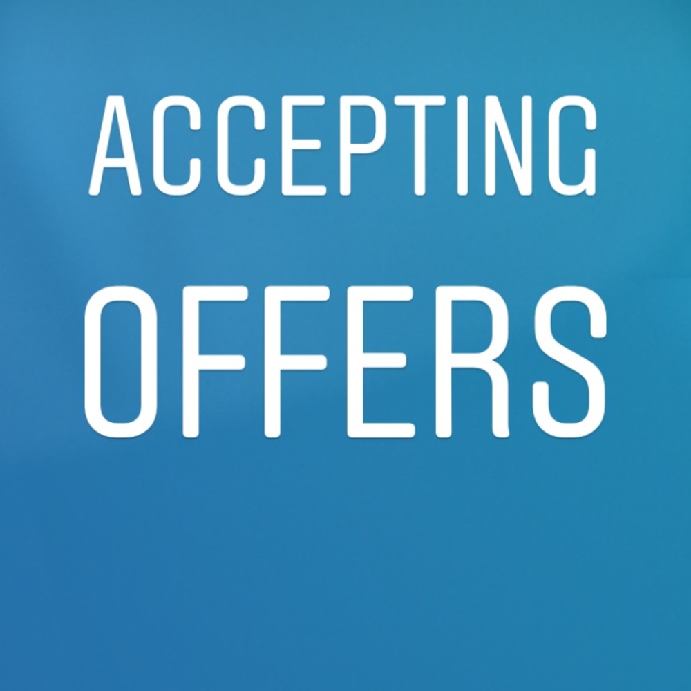 I usually Accept Reasonable Offers